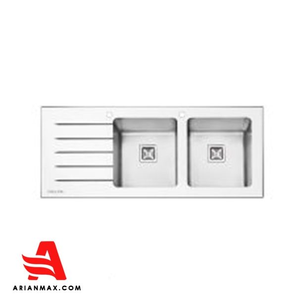 سینک شیشه ایی پرنیان استیل مدل PS 4106 W